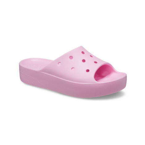 Šlapky (plážová obuv) CROCS Classic Platform Slide flamingo