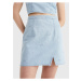 Svetlomodrá dámska rifľová krátka sukňa s potrhaným efektom Tommy Jeans