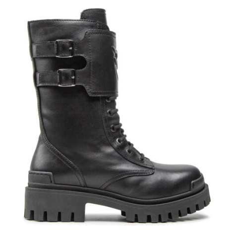 Pinko Outdoorová obuv Cumino Stivale AI 22-23 BLKS1 1H2135 A072 Čierna