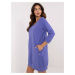 Purple basic cotton sweatshirt dress BASIC FEEL GOOD