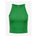 Green Womens Ribbed Basic Top ONLY Emma - Women