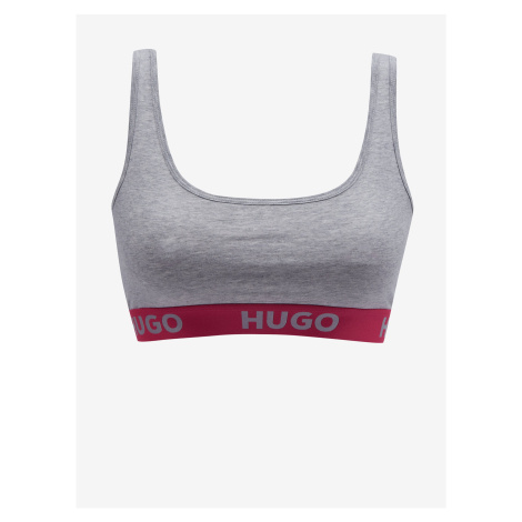 Šedá dámska melírovaná podprsenka HUGO Hugo Boss