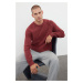 Trendyol Dusty Rose Regular Crew Neck Textured Knitwear Sweater