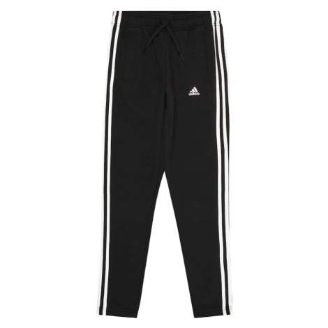 ADIDAS SPORTSWEAR Športové nohavice 'Essentials 3-Stripes'  čierna / biela