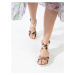 Bayton Remienkové sandále 'Asteria'  hnedá / ružová / biela