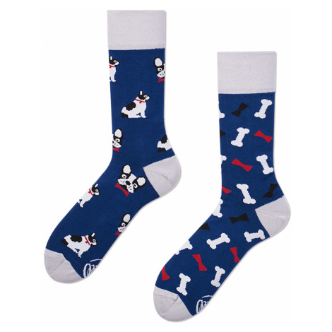 Modro-biele ponožky Dog Affair