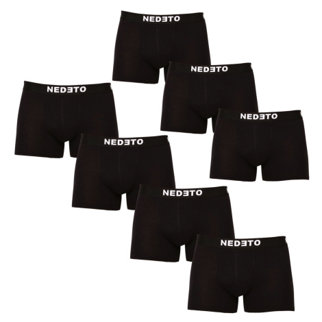 7PACK pánske boxerky Nedeto čierne (7NDTB001-brand)