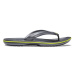 CROCS-Crocband Flip graphite/volt green Šedá