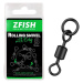 Zfish obratlík s krúžkom rolling swivel with ring black matt vel 8 nosnosť 26 kg