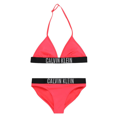 Calvin Klein Swimwear Bikiny  sivá / ružová / čierna
