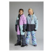 Dievčenské lyžiarske nohavice COLOR KIDS Ski Pants - AOP, violet tulle