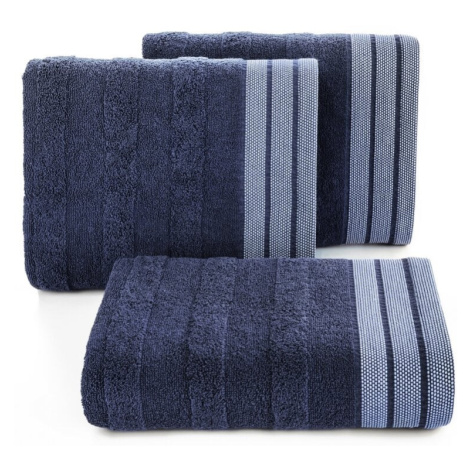 Eurofirany Unisex's Towel 419962 Navy Blue