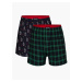 Boxer shorts Atlantic 2GMB-004 A'2 S-2XL navy blue-green 077