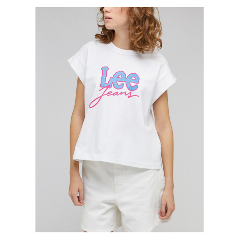 Biele dámske tričko Lee