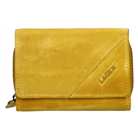 Lagen Dámska kožená peňaženka LM-22522/DZ žltá