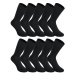 10PACK ponožky Styx vysoké bambusové čierne (10HB960) M