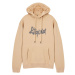 Trendyol Stone Oversize/Wide Cut Hooded Text Printed Sweatshirt with Fleece Inside