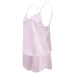 Towel City Dámske saténové krátke pyžamo TC057 Light Pink