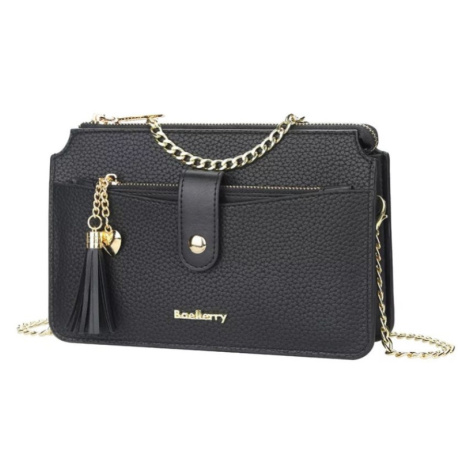 Baellerry Dámska retiazková kabelka so strapcami Čierna