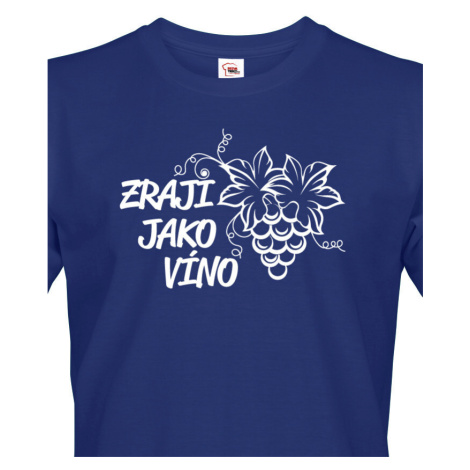 Pánske tričko k narodeninám Zrejem ako víno - skvelý darček