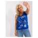 Cobalt Blue Women's Sleeveless Top Plus Sizes