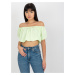 LIMETKOVÝ CROP TOP SO SPADNUTÝMI RUKÁVMI EM-BZ-HS-20-257.40X-LIMON