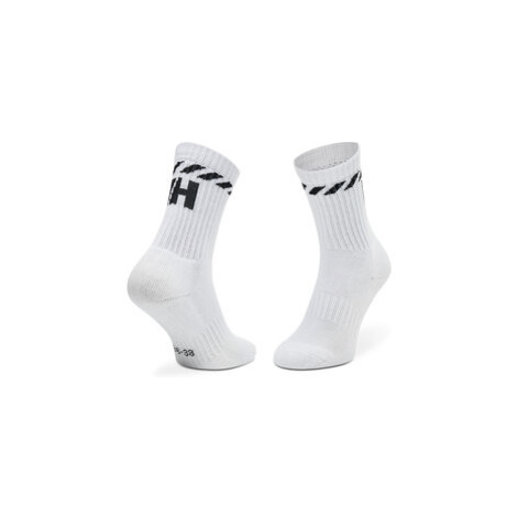Helly Hansen Súprava 3 párov vysokých ponožiek unisex Cotton Sport Sock 3Pk 67479 Biela
