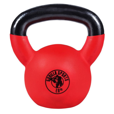 Gorilla Sports kettlebell činka, pogumovaný povrch, 28 kg