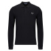 Fred Perry  LS PLAIN  Polokošele s dlhým rukávom Čierna