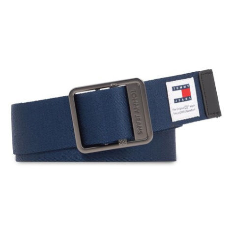 Tommy Jeans Pánsky opasok Tjm Webbing 3.5 AM0AM12341 Tmavomodrá Tommy Hilfiger