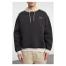 Trendyol Anthracite Oversize/Wide Cut Hooded Fleece Inside Color Block Embroidered Sweatshirt