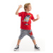 Denokids Hi Skateboard Boys T-shirt Capri Shorts Set