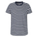 Neutral Pánske tričko NE61001 White - Navy -Striped