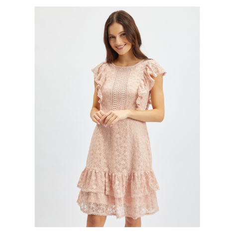 Orsay Old Pink Ladies Lace Dress - Women