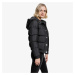 Bunda Urban Classics Ladies Hooded Puffer Jacket Black