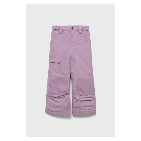 Detské lyžiarske nohavice Columbia ružová farba,