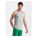 Ombre Men's BASIC cotton tank top - grey melange