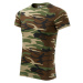 Malfini Camouflage Unisex tričko 144 camouflage brown