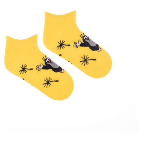 Detské členkové ponožky Krtek žltý Fusakle