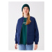 LC Waikiki Women's College Collar Plain Bomber Coat