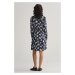 ŠATY GANT SLIM FLORAL PRINT SHIRT DRESS EVENING BLUE