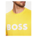 Boss Tričko 50486200 Žltá Regular Fit
