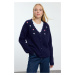 Trendyol Stone Wide Pattern Soft Texture Embroidered Knitwear Cardigan