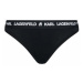 KARL LAGERFELD Stringové nohavičky Logo 211W2110 Čierna