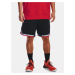 Červeno-čierne pánske šortky Under Armour Curry Fleece 9'' Short