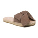 Manebi Espadrilky Suede Sandals With Bow W 1.9 J0 Hnedá