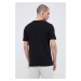 Bavlnené tričko Hummel čierna farba, jednofarebné
