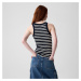 GAP Modal Rib Halter Navy White Stripe