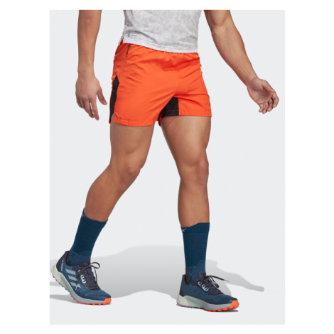 Adidas Športové kraťasy TERREX TRAIL RUNNING SHORTS HS9551 Oranžová Slim Fit