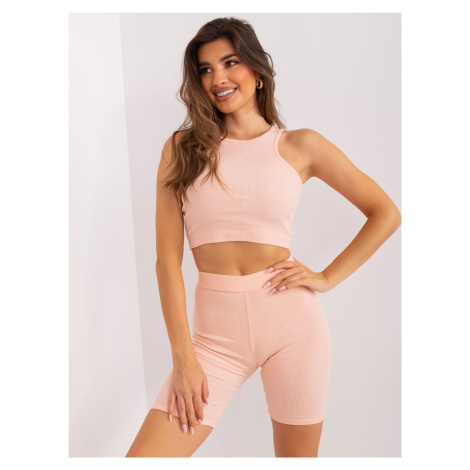 Women's peach three-piece set